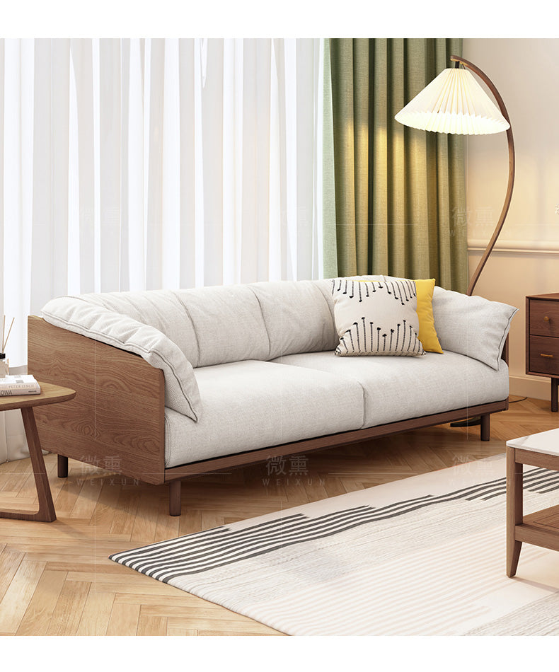 Ellie Scandinavian Sofa Anese Nordic Style Full Wood Frame 90 To 26 Lauralaurenliving