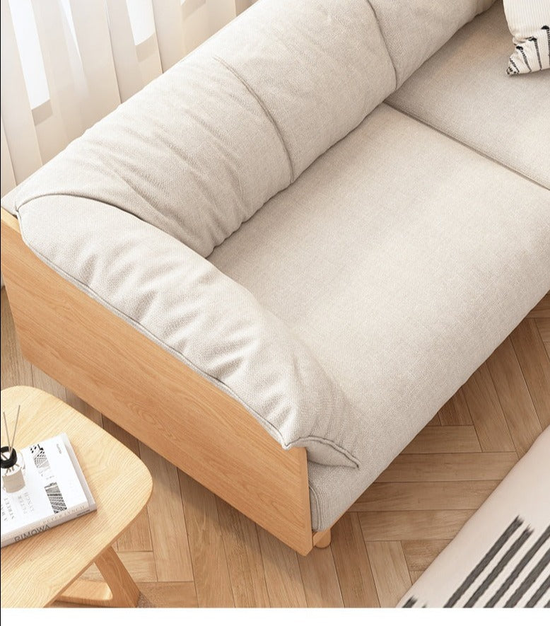 Ellie Scandinavian Sofa Japanese Nordic Style Full Wood Frame 90 To 26 —  Lauralaurenliving