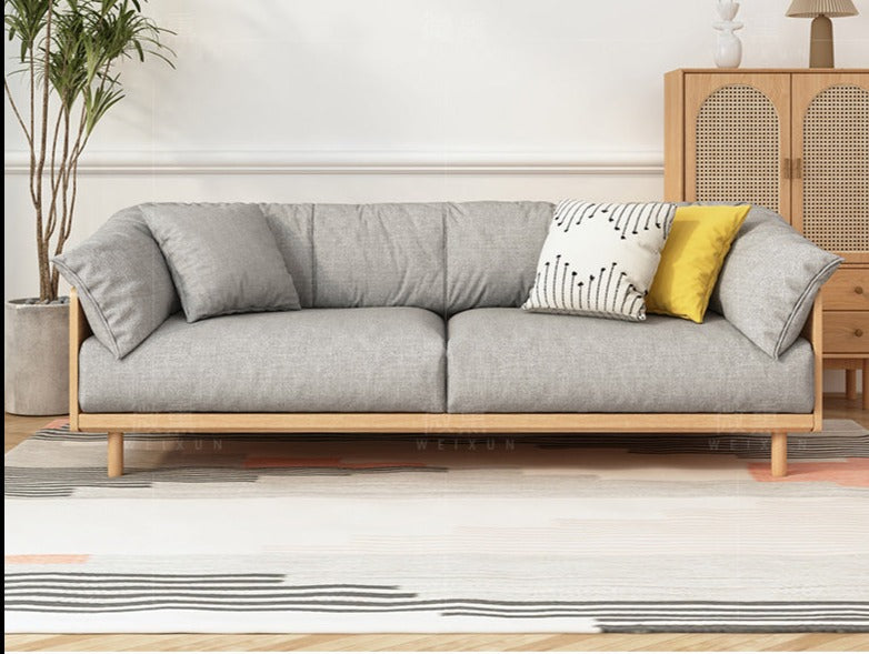 Ellie Scandinavian Sofa Anese Nordic Style Full Wood Frame 90 To 26 Lauralaurenliving