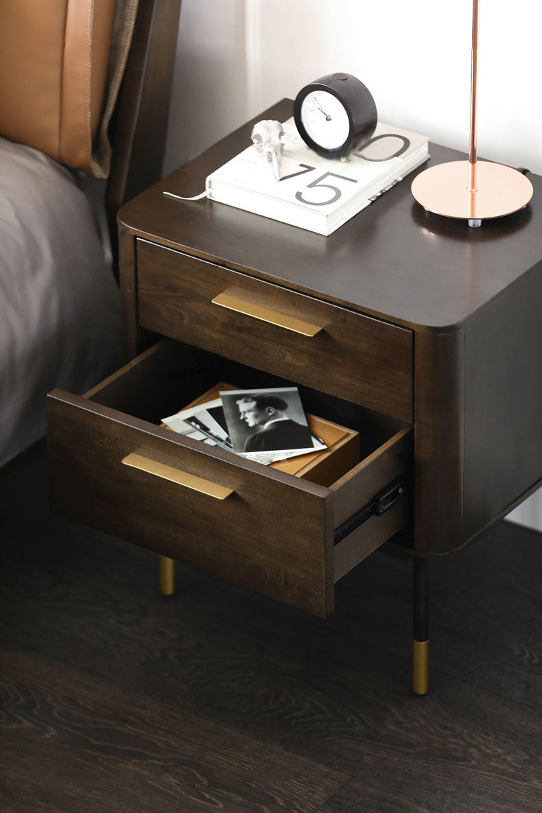 GABRILLE Chicago HILTON Nordic Solid Wood Bedside Table