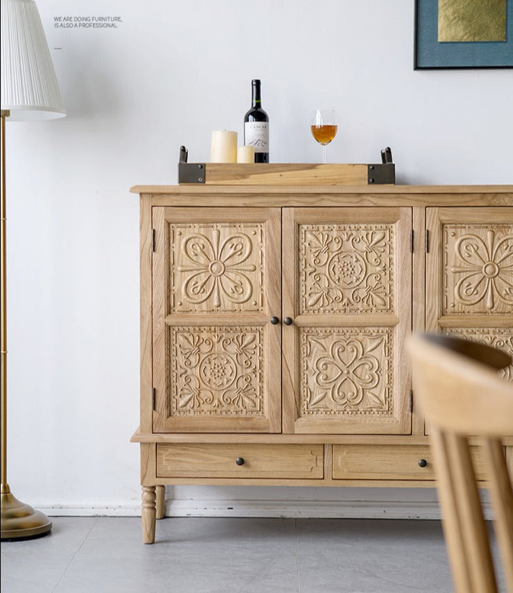 Carved 2024 console cabinet