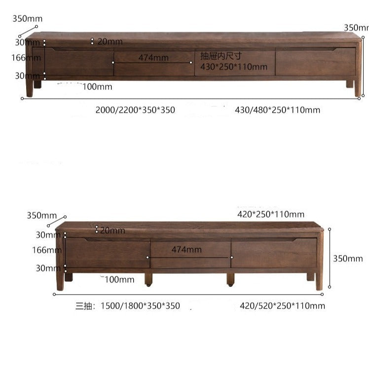 GEORGIA Sweden HILTON Solid Wood TV Console Cabinet