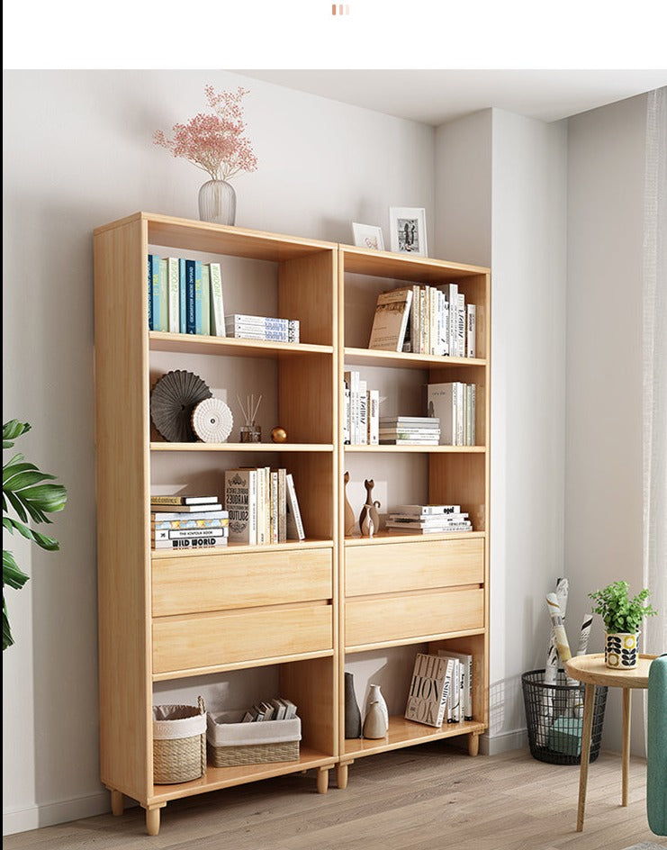 JADE CARLTON Bookcase Book Shelf Nordic Solid Wood