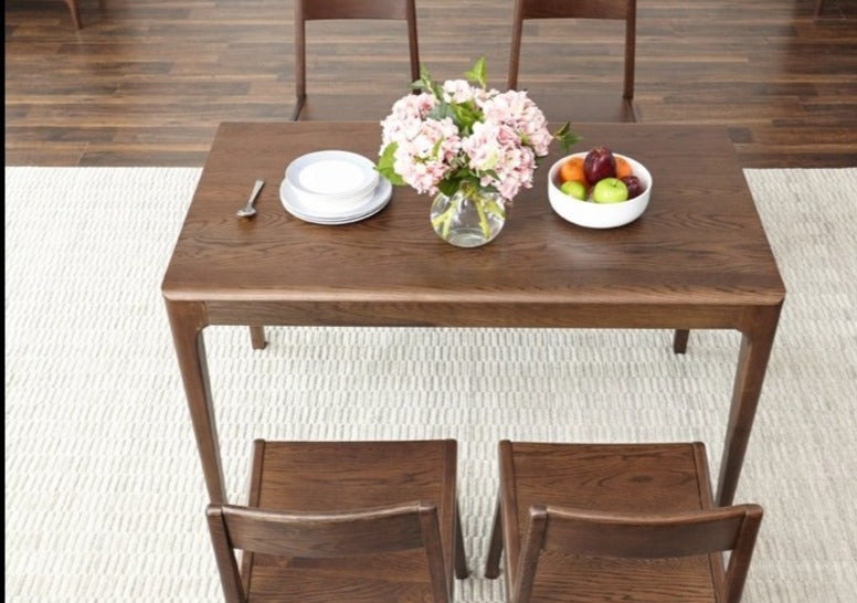 JAKIRA Japanese Nordic Scandinavian Solid Wood Dining Table and