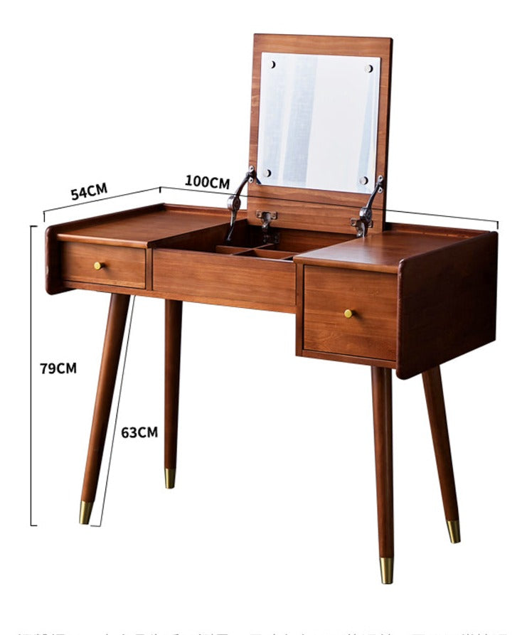 JAXON Dressing Table Solid Wood Vanity Desk