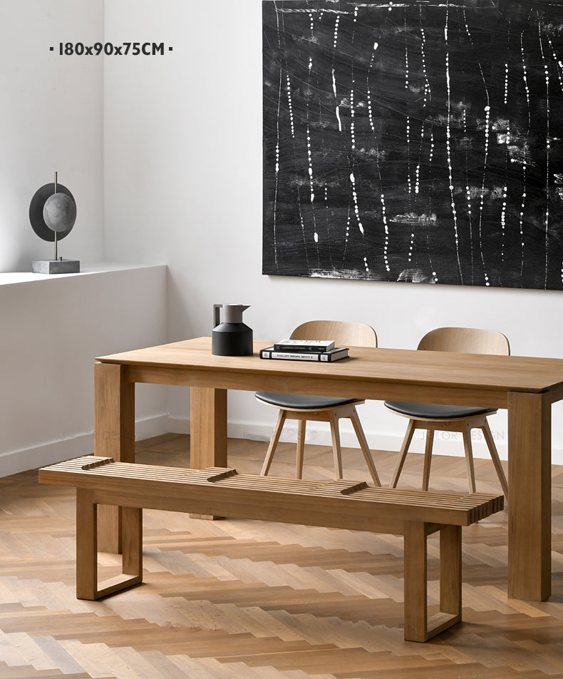 LEIA Modern REGIS Dining Table Scandinavian Nordic Solid Wood