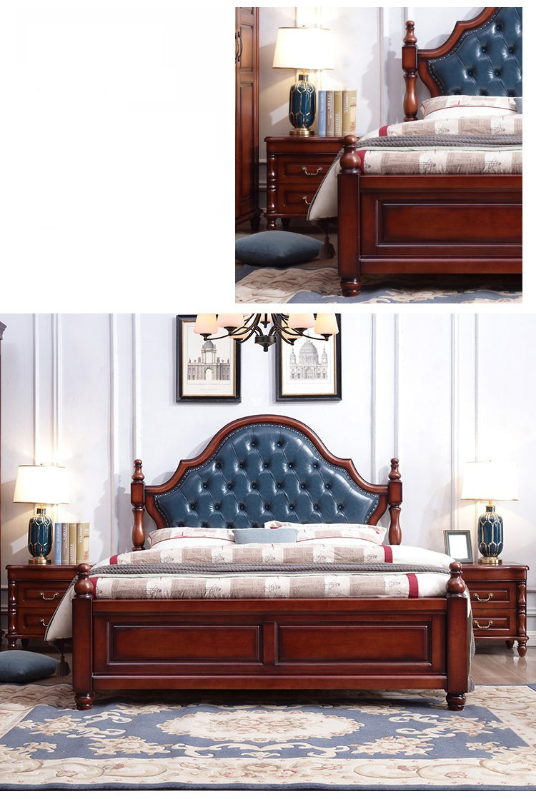 Lucy Boston Hilton Bed American Classic Solid Wood ( Select from 2 Size  2 Color )