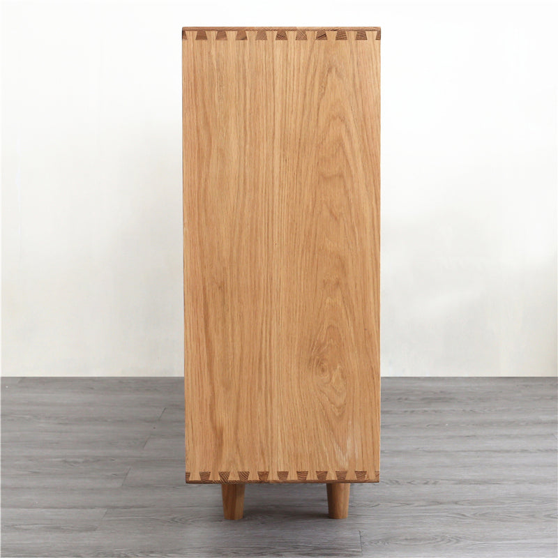 Madison Teak Bookcase Cube Nordic Solid Wood Bookshelf