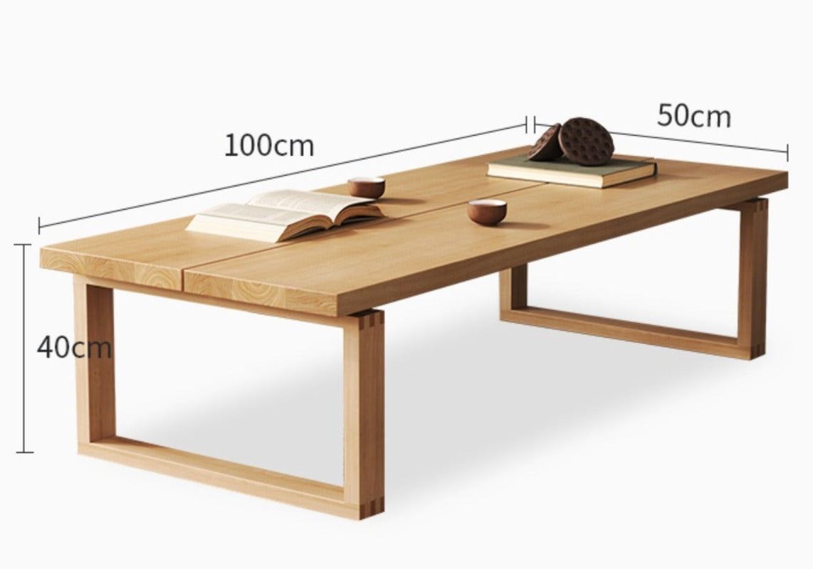 LANDBART HAMPTON Scandinavian Solid Wood Tea Table/Low Desk / Coffee Table