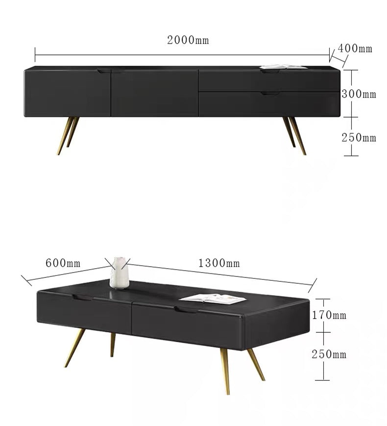 REMINGTON Chicago HILTON Nordic Solid Wood TV Console Cabinet, Chest Drawer, Coffee Table