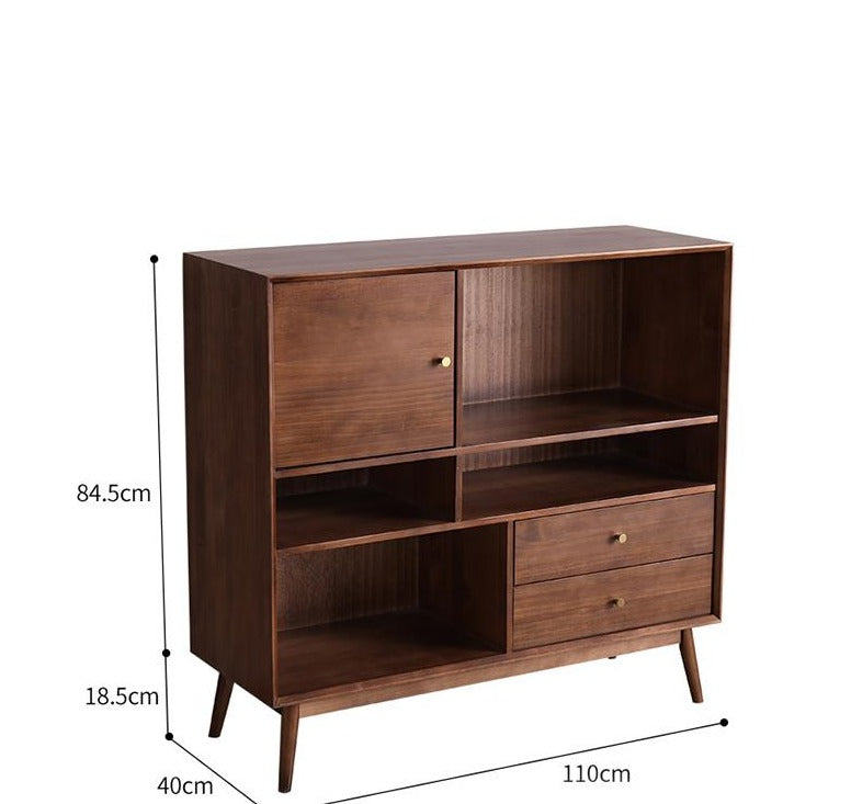 ROBERT Minimalist Bookcase Display Solid Wood