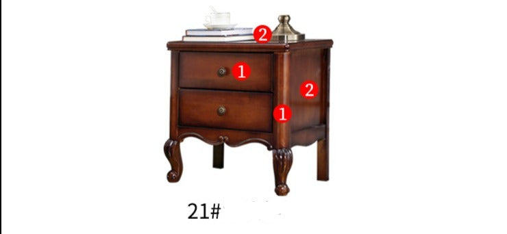 SOPHIA HILTON American Style Solid Wood Bedside Table Modern Classic