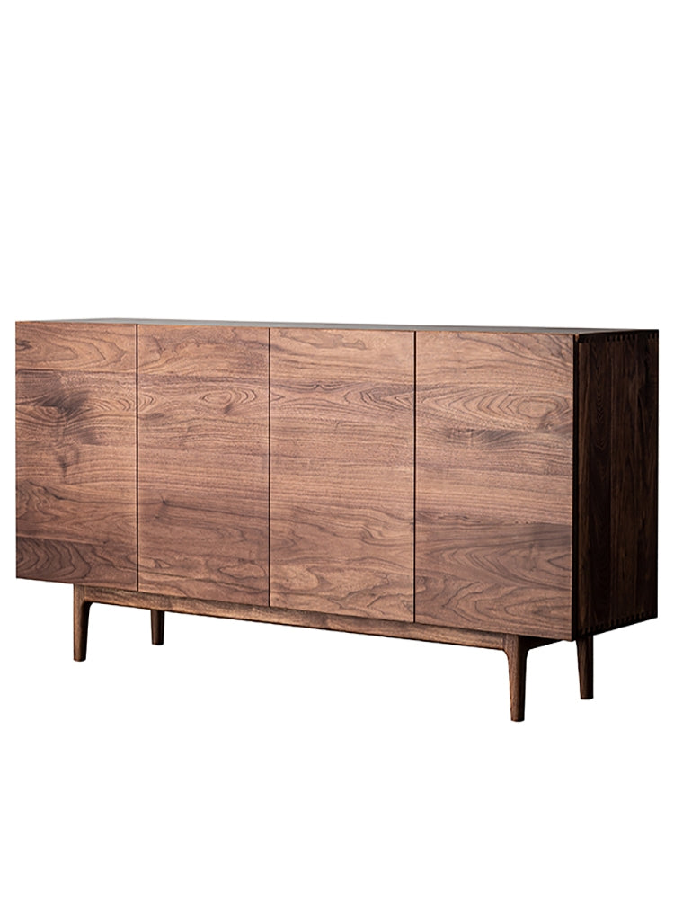 GUSTAVUS COURTYARD Scandinavian American Dark Walnut Solid Wood Sidebo