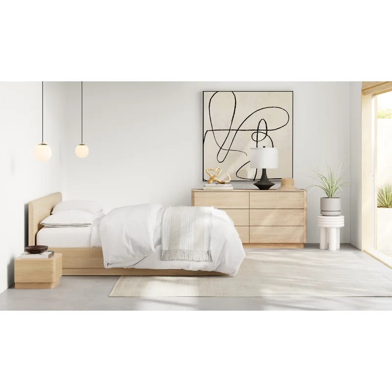 NILSA SHERATON Scandinavian Solid Wood Tatami Bed Frame