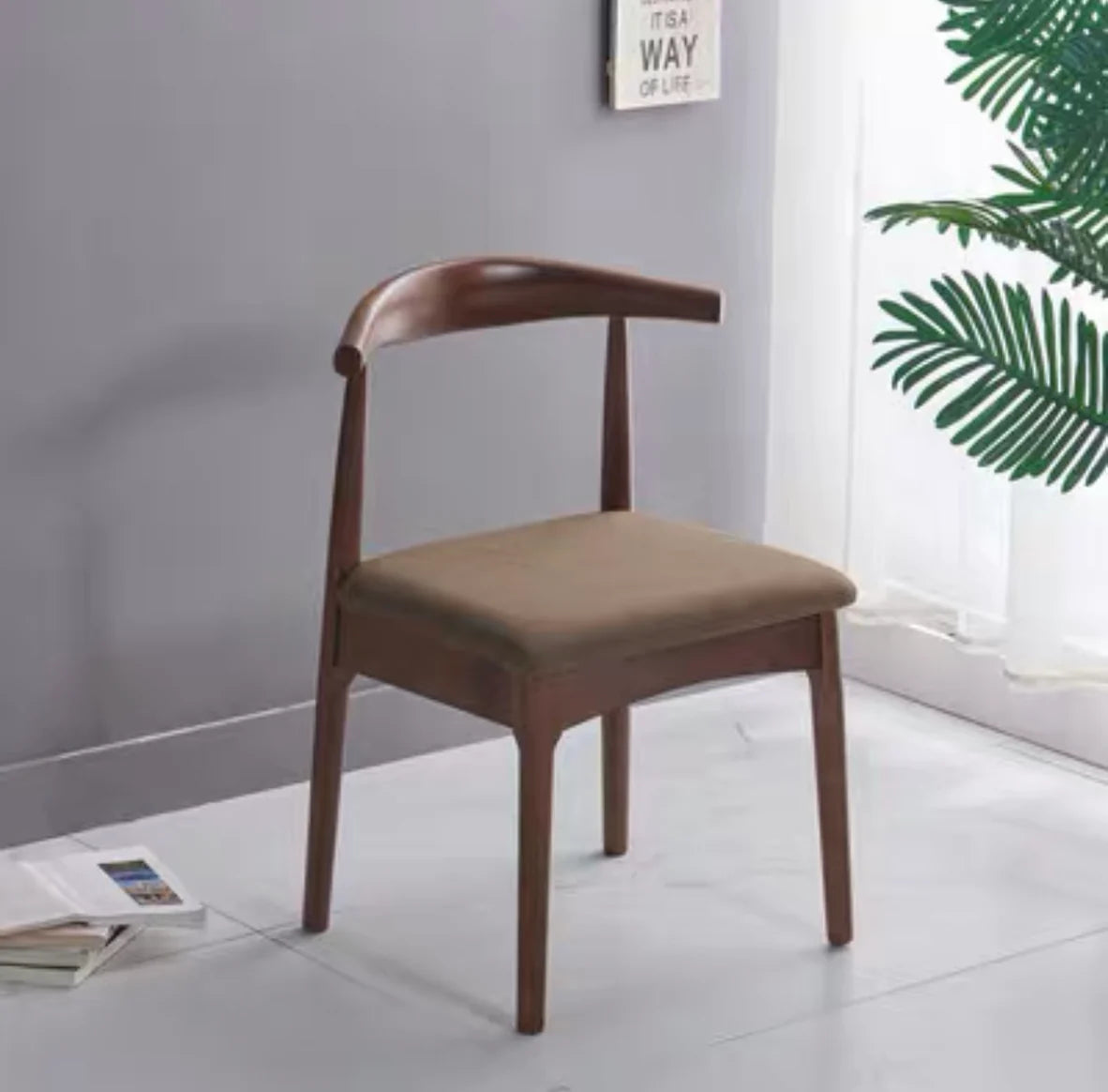 NATHAN Minimalist Modern Chair Solid Wood