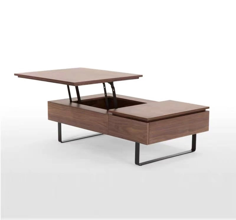 Leeson Solid Wood Lifting Coffee Table Modern Minimalist