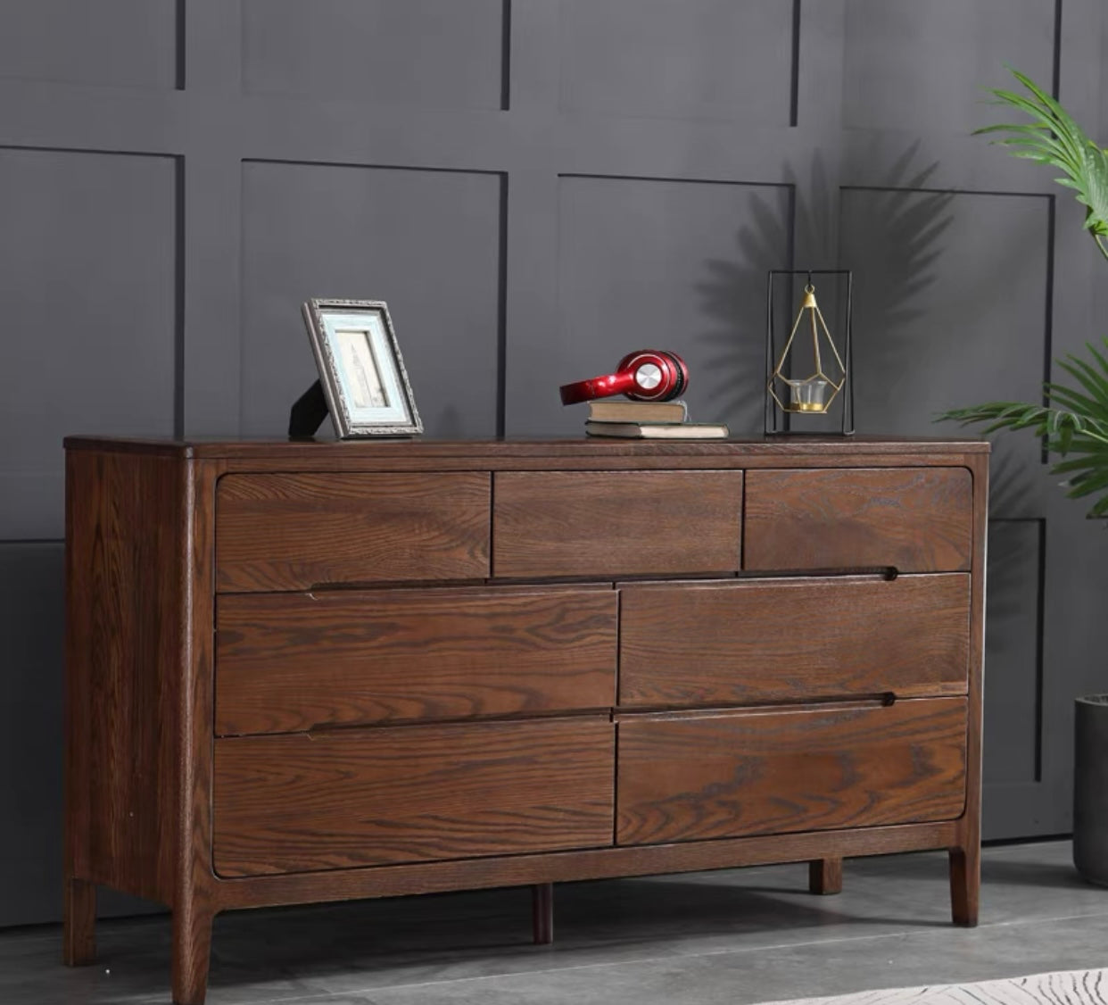 WAREHOUSE SALE GAVIN Pure Solid Wood 7 Drawers commode Nordic Scandinavian