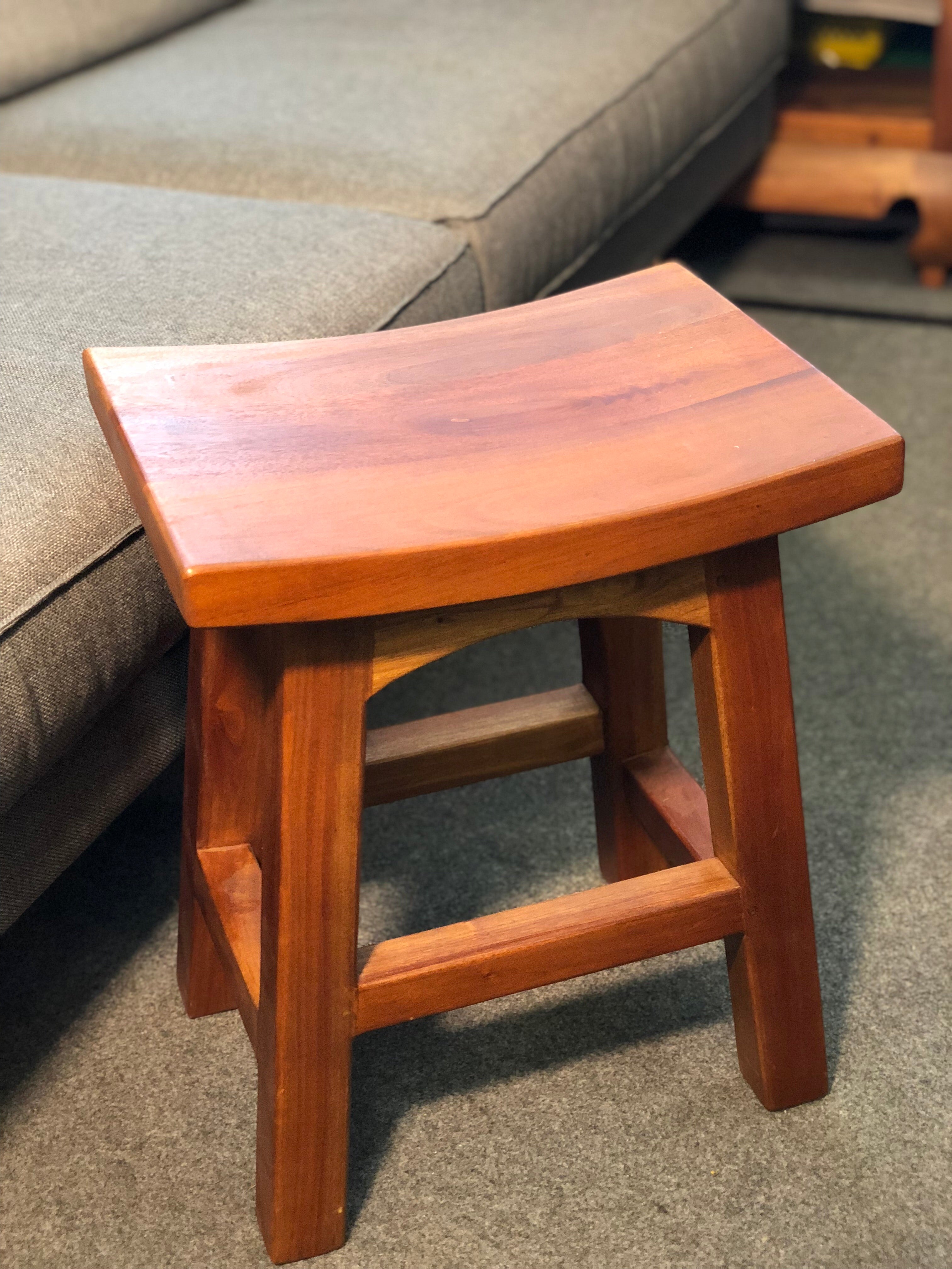 Amst Solid Teak Timber Table 48cm Bar Stool, TEK168 BR 048 WD LP 1