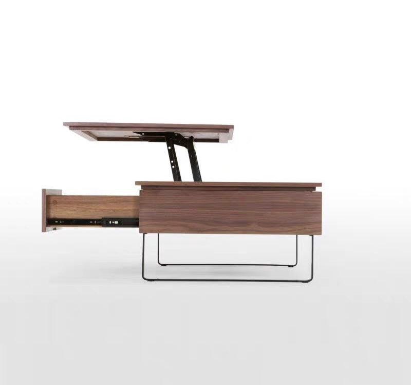 Leeson Solid Wood Lifting Coffee Table Modern Minimalist